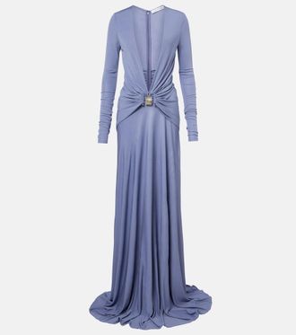 CHRISTOPHER ESBER Bezel Quartz embellished maxi dress