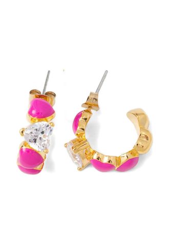 Chiara Ferragni heart-stone earrings - Oro