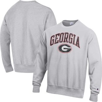 Champion Mens Champion Gray Georgia Bulldogs Distressed Arch Over Logo Reverse Weave Crew Neck Sweatshirt at Nordstrom, Size Xx-Large