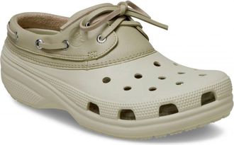 Crocs Mens Boat Shoe Bone-Moth Slippers Bone/moth Flat