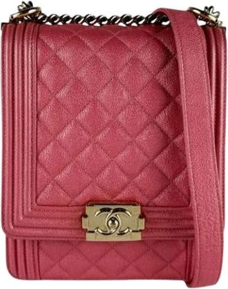 Chanel Pre-owned Vintage Schoudertas - Dames - Vintage Schoudertas - Roze - ONE Size - Leer - Vintage