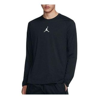Nike Jordan Air Jordan 25 Alpha Dri-Fit Back Printing Long Sleeves Black 926437-010