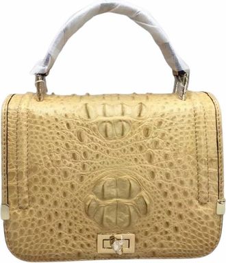 Generic tote handbag for women Authentic Crocodile Skin Female Flap Purse Genuine Alligator Leather Lady Small Handbag Womens Oblique Cross Shoulder Bag