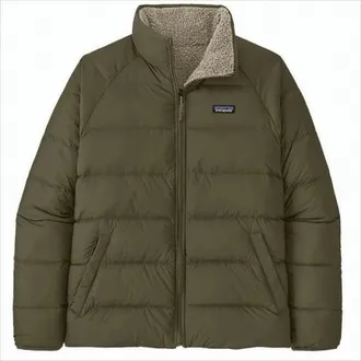 Patagonia Reversible Quilted Jacket With Sherpa Fleece And High Collar