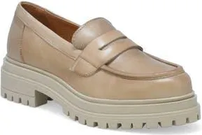 Miz Mooz Legend Platform Loafer in Beige Antique Burnish at Nordstrom Rack, Size 8.5-9Us / 39Eu