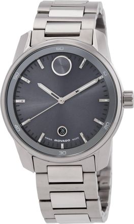Movado Bold Verso Quartz Grey Dial Mens Watch 3601204