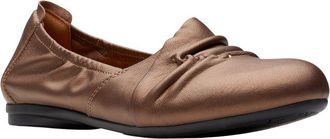 Clarks Rena Way Leather Ballet Flat
