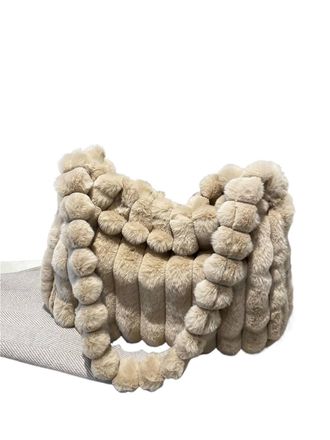 Generic Womens Plush Bags Trendy Plush Tote Bag, Large Capacity Elegant Crossbody Shoulder, Handbag For Women(Grey)