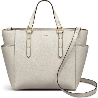 Radley London Silk Street Medium Ziptop Satchel Bag in Chalk at Nordstrom
