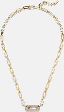 Messika Move Link 18kt gold chain necklace with diamonds