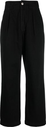 Rag & Bone loose-fit denim trousers - women - Cotton - 24 - Black