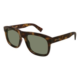 Saint Laurent Zonnebril SL 558 in zwart - Heren - Accessoires - Bruin - Maat: 57 MM