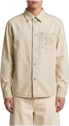 Golden Goose Journey Denim Jacket - Heren - Overhemden - Beige - Maat: L Denim