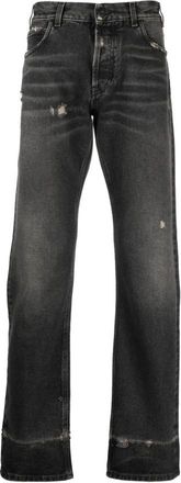 Marcelo Burlon Stone Jeans Straight Zwart Katoen Casual - Heren - Regular Fit Jeans - Zwart - W33 - Katoen - Jeans