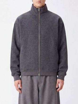 Jil Sander Water-Repellent Wool Knit Bomber Jacket with Two-Way Zip