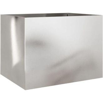 vidaXL Jardinera De Acero Inoxidable Plateado 62x47x46 Cm Vidaxl