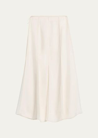 Ulla Johnson Elia Pleated Midi Skirt