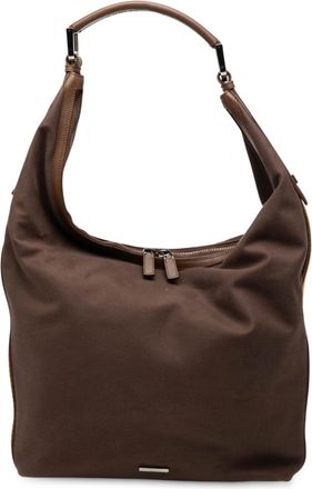 Gucci Pre-owned Womens Canvas Web Shoulder Bag - Dark Brown Textile - One Size