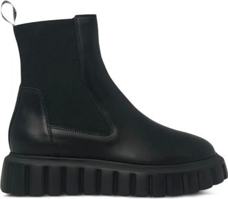 Voile Blanche elasticated lug-sole Grenelle chelsea boots - women - Calf Leather/Calf Leather/Rubber - 37 - Black