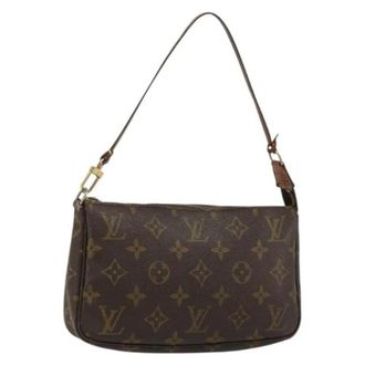 Louis Vuitton Pre-owned Handbags, female, Brown, Size: ONE SIZE Pre-owned Accessory Pouch