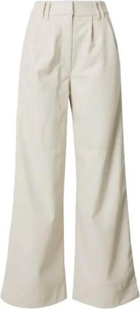 Topshop Womens High Waist Wide Leg Pants In Cream