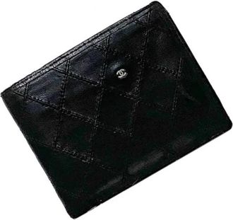 Chanel Pre-owned Wallets, female, Black, Size: ONE SIZE Pre-owned Leather Wallet