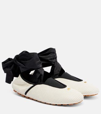 Valentino Garavani Rythmika perforated leather ballet flats