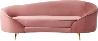 Beliani Sofa 3 Seater SAVAR Velvet Pink