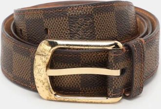 Louis Vuitton Pre-owned Belts, female, Brown, Size: ONE SIZE Pre-owned Canvas belts
