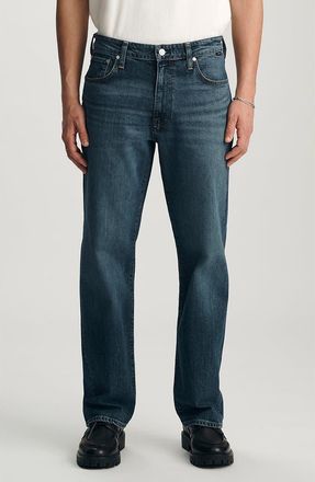 Mavi Marlon Relaxed Straight Leg Jeans in Dark Used Classic Blue at Nordstrom, Size 31 X 30