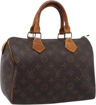 Louis Vuitton Pre-owned Speedy 25 Hand Bag - Dames - Vintage Handtas - Bruin - ONE Size - Leer - Vintage
