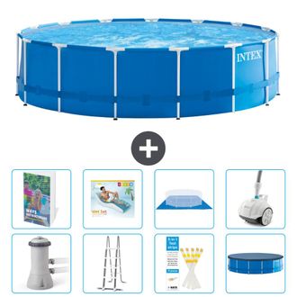 Intex Piscina Con Estructura Redonda - 457x122 Cm - 9-piezas S584