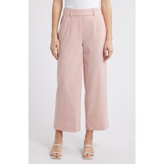 Wit & Wisdom Glider Skyrise Wide Leg Pants in Rose Bloom at Nordstrom Rack, Size X-Small