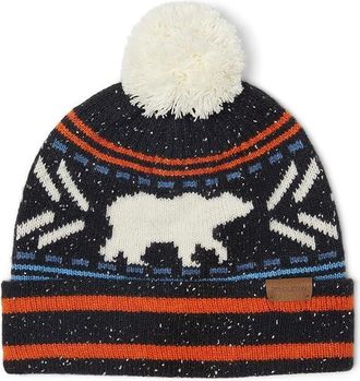 Pendleton Icon Pom Beanie Traditional Womens Hats Black, Nylon/Wool