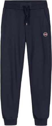 Colmar Blauwe joggingbroek met ribdetails - Heren - Sweatpants - Blauw - M - Katoen - Broeken