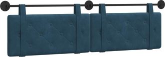 vidaXL Cabecero Colgante Azul Terciopelo Vidaxl