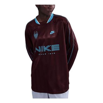 Nike (WMNS) Nike Sportswear Long-Sleeve Jersey Burgundy Crush Baltic Blue IM7452-652