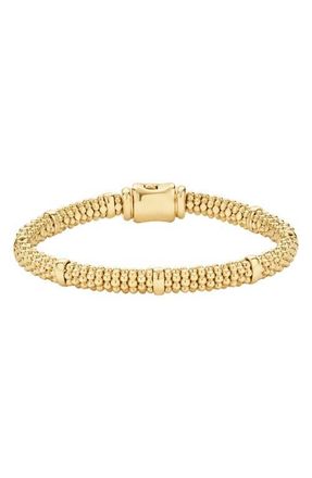 Lagos Caviar 18K Gold Rope Bracelet at Nordstrom, Size 6