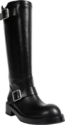 Ann Demeulemeester Arwa Engineer High Boots With Buckles Tuxon