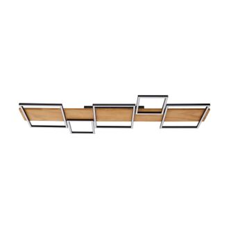 Lindby L&aacute;mpara De Techo Led galad En Marr&oacute;n Madera - Lindby