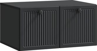 vidaXL Mueble Para Tv De Pared Negro 59,5 X 41 X 30 Cm Vidaxl