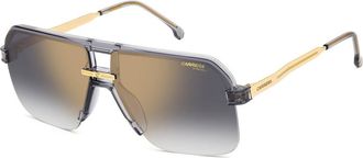 Carrera Grey Shaded Gold Mirror Navigator Mens Sunglasses CARRERA 1066/S 0KB7/FQ 63