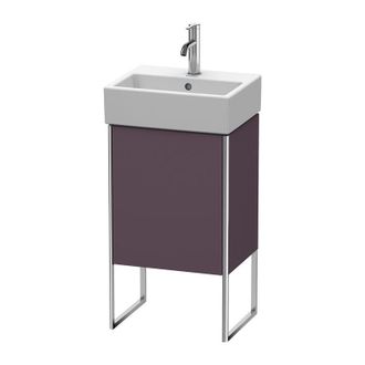 Duravit Duravit Xsquare Vanity Unit Vertical 43.4x34.0 Cm, 1 Puerta, Colgado A La Derecha, 1 Estante De Vidrio, Para El Lavabo Vero Air 072445, Color (frente/