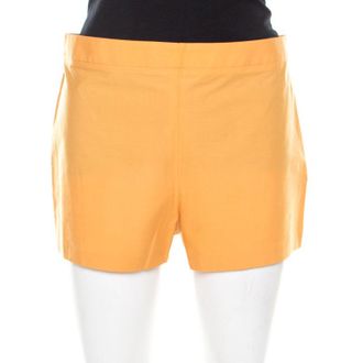 Ferragamo Orange Cotton Stretch Hot Pants