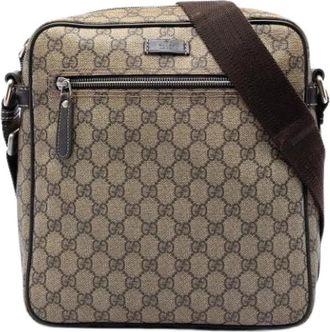 Gucci Pre-owned Vintage Crossbody Bag - unisex - Vintage Schoudertas - Beige - ONE Size - Vintage