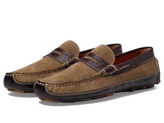 Martin Dingman Monte Carlo Penny Driving Style Loafer Mens Shoes Earth : 11.5 M, Leather