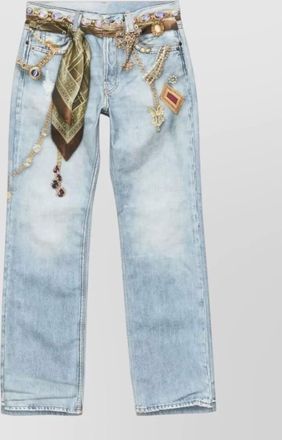 Acne Studios denim high-rise straight-leg jeans
