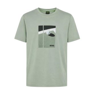 HUGO BOSS Hombre, Camisetas, Verde, Talla: XL
