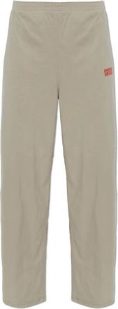 American Vintage Gixy Wijde Broek - Dames - Wijde Broeken - Beige - M - Katoen - Broeken