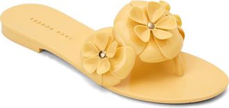 Jack Rogers Amelia Flower Jelly Sandal in Yellow at Nordstrom, Size 10